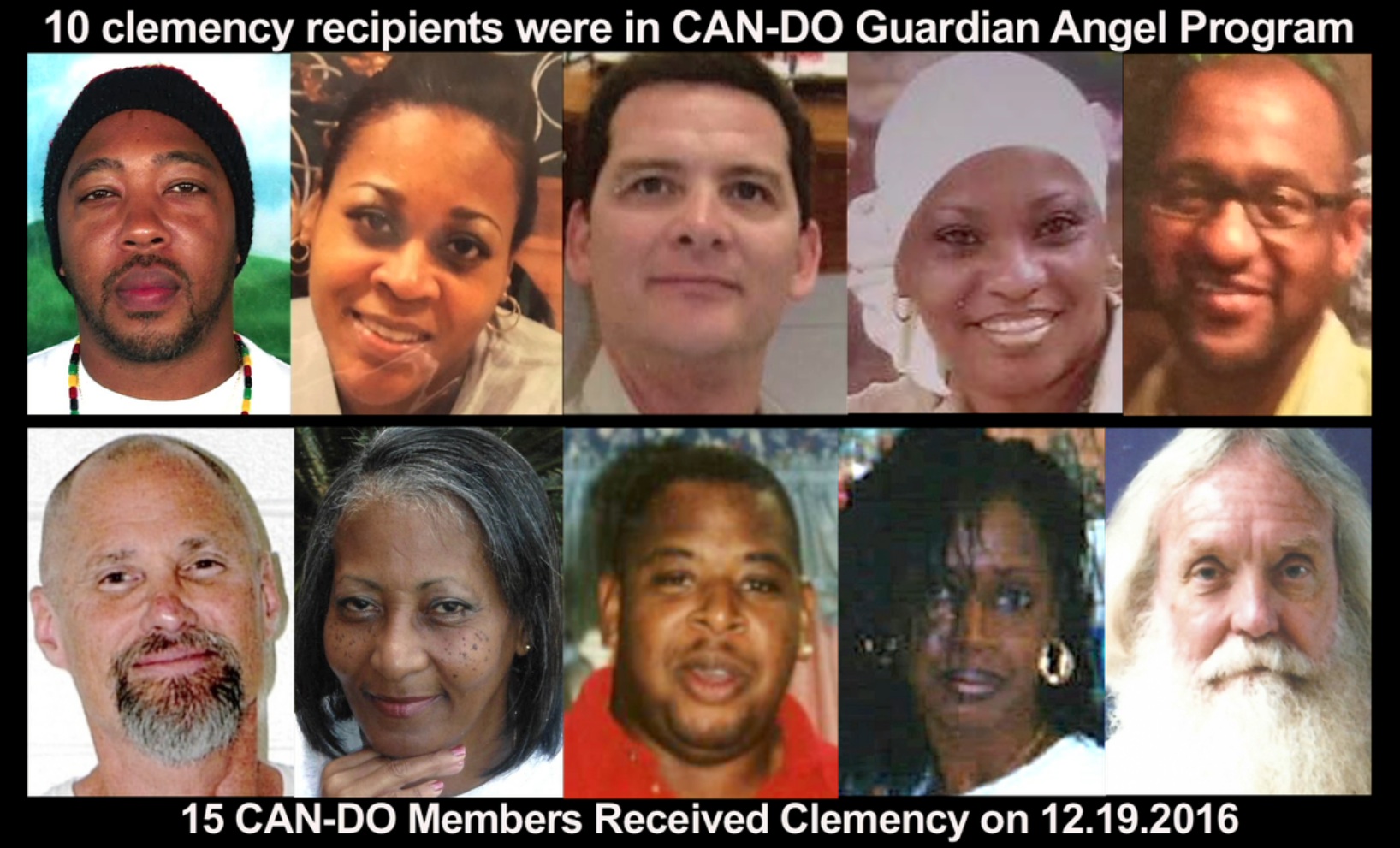 15 CAN-DO Members Received Clemency on 12.19.2016